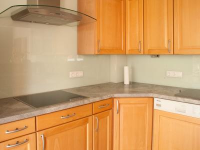 danach: Rückblende aus gehärtetem Sicherheitsglas (ESG-Glas), rückseitig mit Color-Lack