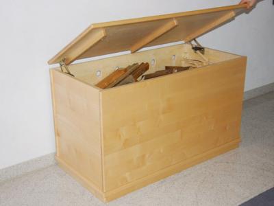 Truhe Kanadischer Ahorn massiv, Oberfläche lackiert